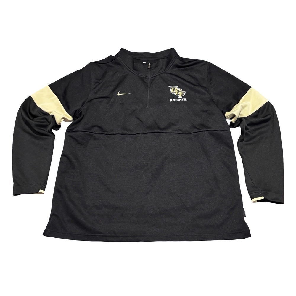 Nike Dri Fit Men's UCF Knights 1/4 Zip Pullover Lightweight Size XL 25 x 29